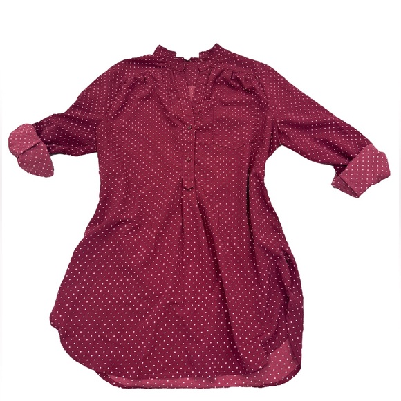 Fun2Fun Red Polka Dot Blouse - Picture 3 of 4
